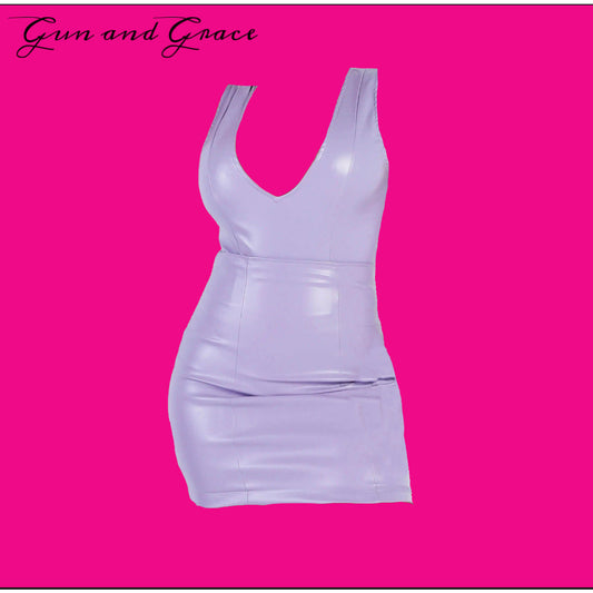 Lavender Faux Leather Set