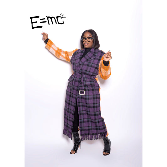 Plaid Trench Coat